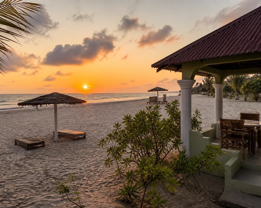 Sunset at Bosofet beach